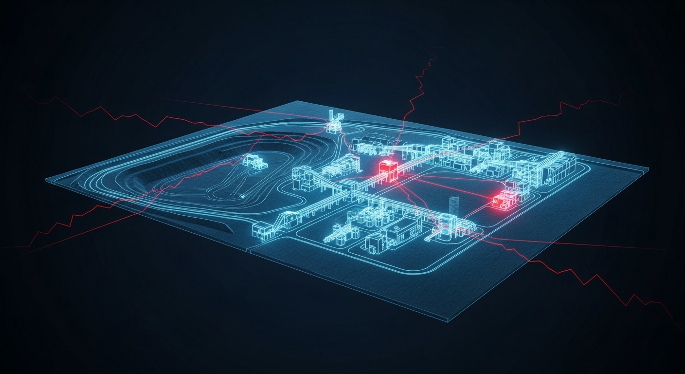 Holographic threat analysis in a mine